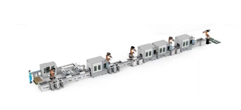 Ultra-High-Speed Cylindrical Battery Module Production Line